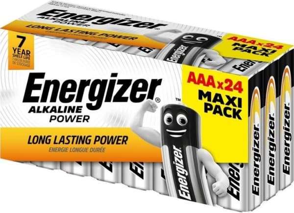 Energizer AAA paristo Power Alkaline Mangaani 1,5 V 24 kpl