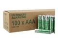 Miniatyrbilde 5 av 5: DELTACO Ultimate - Batteri - Svaneøkomerket 100 x AAA / LR03 - Alkalisk