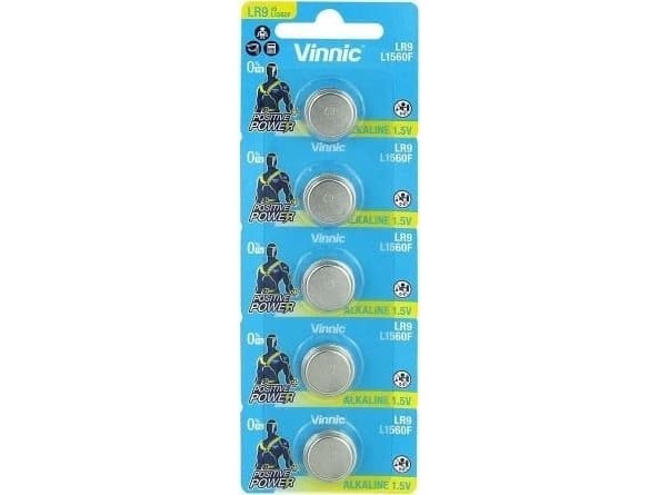 VINNIC ALKALINE BATTERIER 625/EPX625G/LR9 L1560F