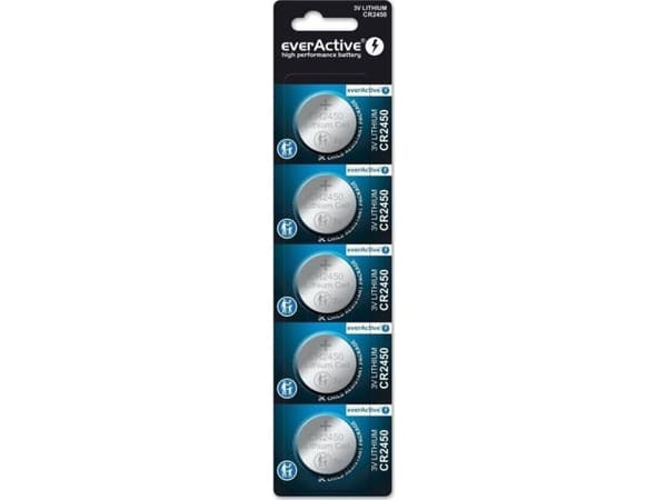 Everactive CR24505BL, Kertakäyttöinen akku, CR2450, Litium, 3 V, 5 kpl, 10 vuosi/vuosia