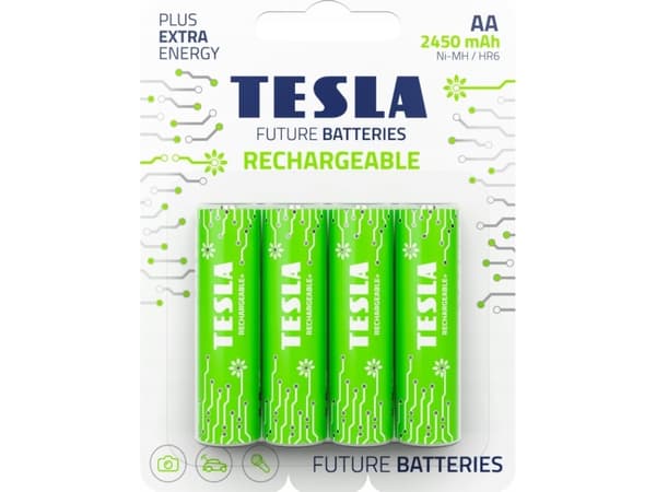 TESLA Genopladeligt batteri AA LR06 2400 Mah (4 stk) - 2293480