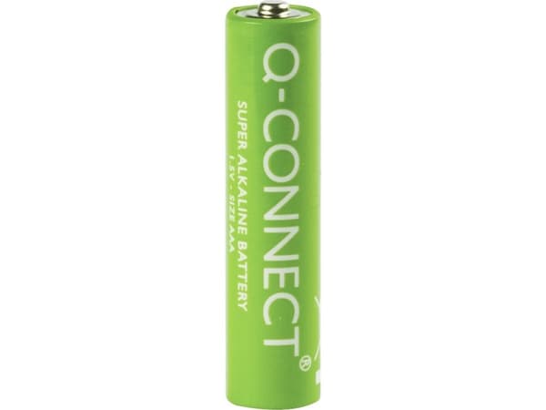 Q-CONNECT 4 x AAA, Kertakäyttöinen akku, AAA, Alkali, 4 kpl, Vihreä, Lieriömäinen