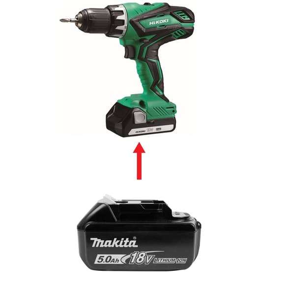 Batteriadapter Makita till Hitachi / HiKOKI