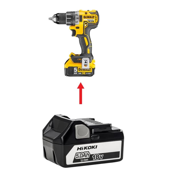 Batteriadapter Hitachi / HiKOKI till Dewalt