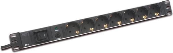Digitus 19'' Outlet Strip 7 AC udgang(e) 250 V Sort 2 m