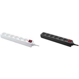 LogiLink LPS202B Stekkerdoos med afbryder Zwart Randaarde stekker 1 stuk(s)