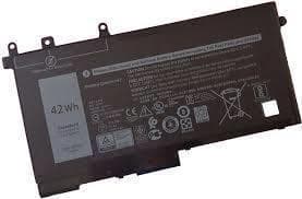 Dell - Laptopbatteri - 1 x Lithium-ion 3-cell 42 Wh - svart - för Latitude 5280, 5480, 5580
