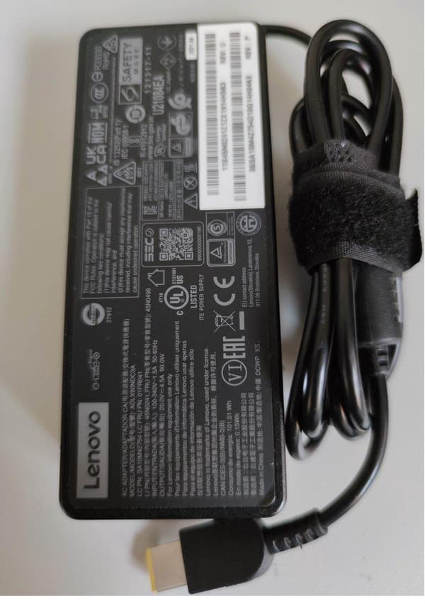 Adapter IBM Lenovo rektangel 20V 4.5A original adlx90ndc3a