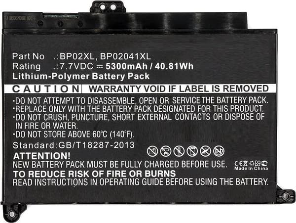CoreParts - Laptop batteri Lithium-Polymer 5300 mAh 40,8 Wh - Sort - til HP 15, Pavilion 15, Pavilion TouchSmart 15, Pavilion TouchSmart Sleekbook 15