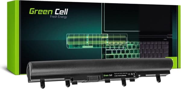 GREEN CELL batteri til Acer E1-522 E1-530 E1-532 E1-570 E1-572 V5-531 / 14,4V 2200mAh
