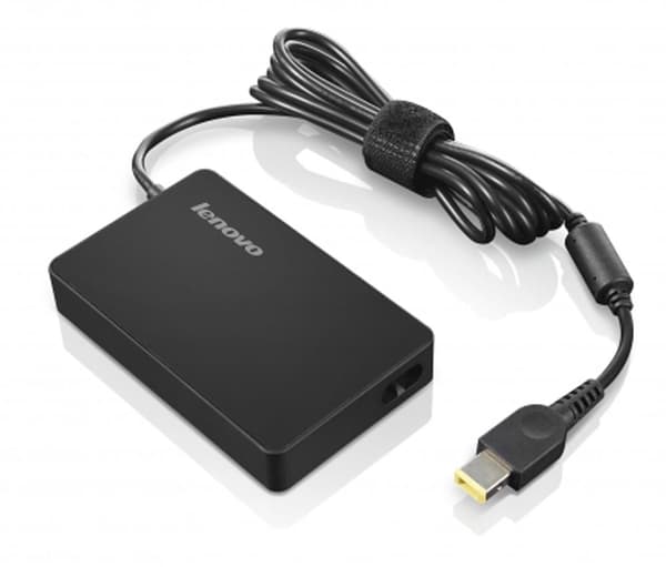 Lenovo ThinkPad 65 W ohut verkkolaite (ohut kärki) - Virtalähde - AC 100-240 V - 65 wattia (0B47459) musta