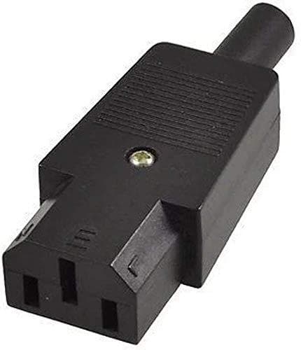 IEC-virtalähde C13 Pistoke C13 Pistorasia, Suora, Musta 10A 250V