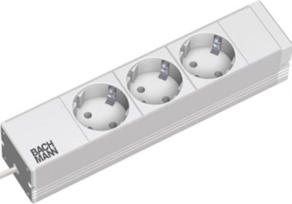 Secomp 19.07.1194 strømforlænger 2 m 4 AC stikkontakt(er) Aluminium