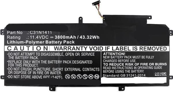 CoreParts MBXAS-BA0115 notebook reservdel Batteri