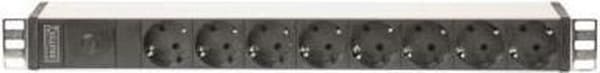 Digitus DN-95410-R strømfordeling 1U Sort 8 AC stikkontakt(er)