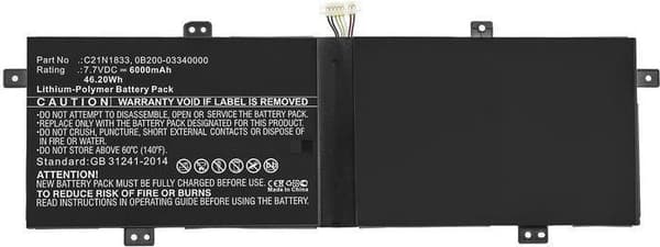 CoreParts MBXAS-BA0242 notebook reservedelsbatteri (MBXAS-BA0242)