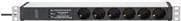 DIGITUS - Strømfordelingsenhed (Rack - monterbar) - AC 230V - 3600VA - 1-faset - indgang, indgang CEE 7/7 - udgangsporte: 6 (CEE 7/3) - 1U - 48,3 cm (
