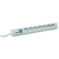 DIGITUS Professional DN-19 PDU-7S - Strømskinne - AC 230 V - Udgangsstik: 7 - 48,3 cm (19") - 2 m ledning