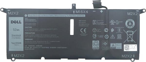 DELL-batteri 4C 52Wh (DXGH8)