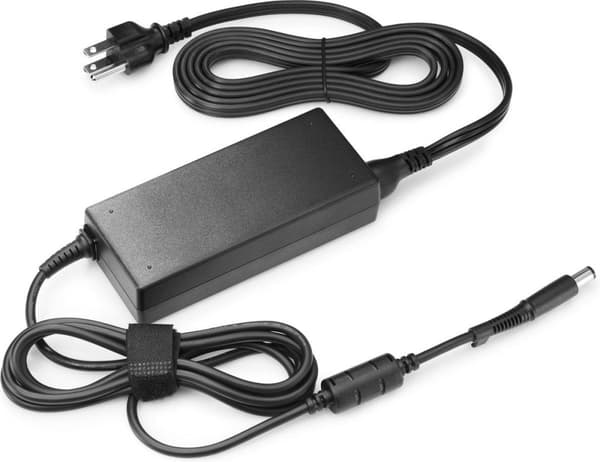 HP - AC-adapter - 100-240v AC - 90 watt - aktiv PFC - Schweiz - til nærvær Lille rumløsning med zoomrum Sort