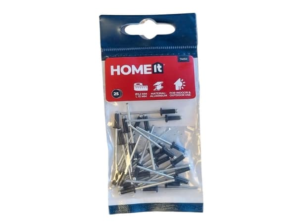 HOME It® popnitte Ø3,2×L10 mm - sort - 25 stk.