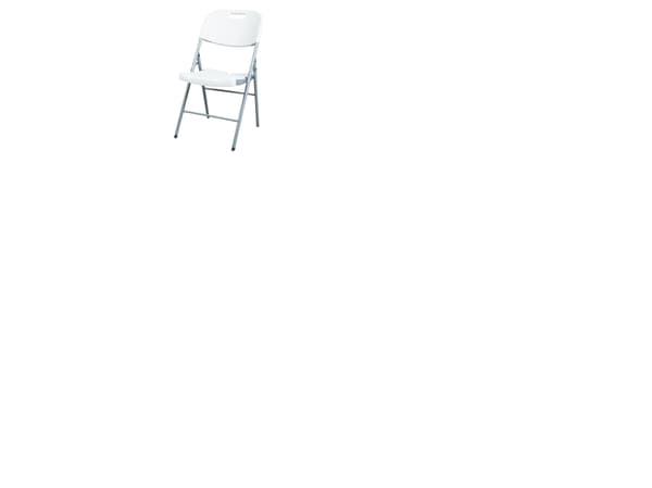 HOME It®luksus klapstol 45 × 50 × 88 cm hvid/grå
