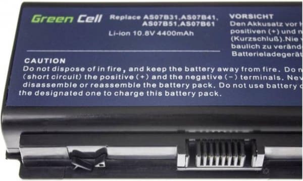 GREEN CELL batteri til Acer Aspire 5520 AS07B31 AS07B32 / 11,1V 4400mAh