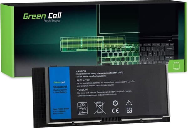 GREEN CELL -akku Dell Precision M4600 M4700 M4800 M6600 M6700 / 11.1V 6600mAh
