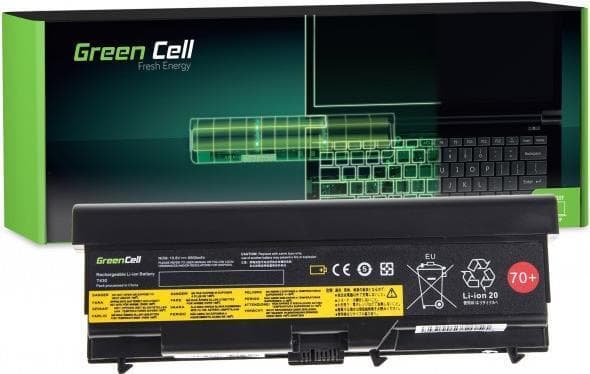 Green Cell LE50. Type: Batteri, Mærkekompatibilitet: Lenovo, Kompatibilitet: ThinkPad L430 L530 T430 T530 W530 (LE50)