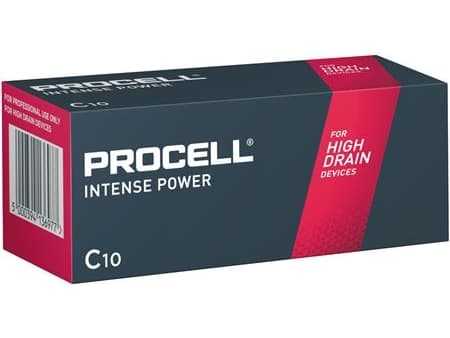 DURACELL Procell Procell Alkaline Intence Power C indutri paristot on suunniteltu kestämään pidempään kuin tavalliset D-paristot - (10 kpl)