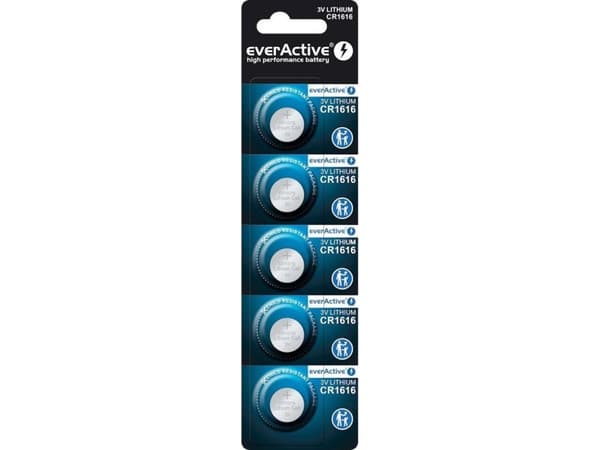 EverActive Mini CR1616 litiumbatterier på 5 stk