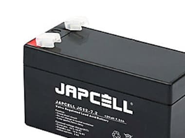 Japcell JC12-7.2 F1 12V 7,2Ah AGM blybatteri (4,8mm)