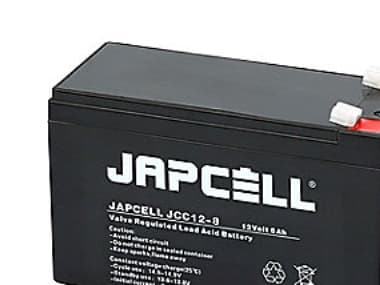 Japcell JCC12-8 12V 8Ah AGM blybatteri - Forbrugsbatteri