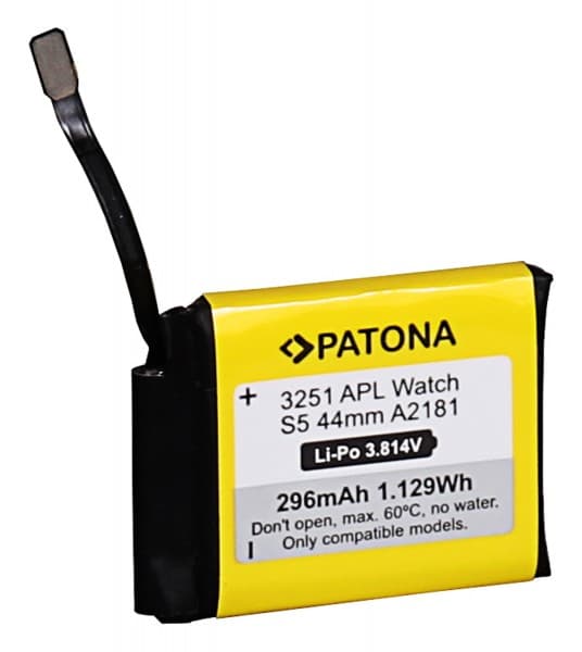 Batteri för Apple Watch Serie 5 44mm A2181 296mAh