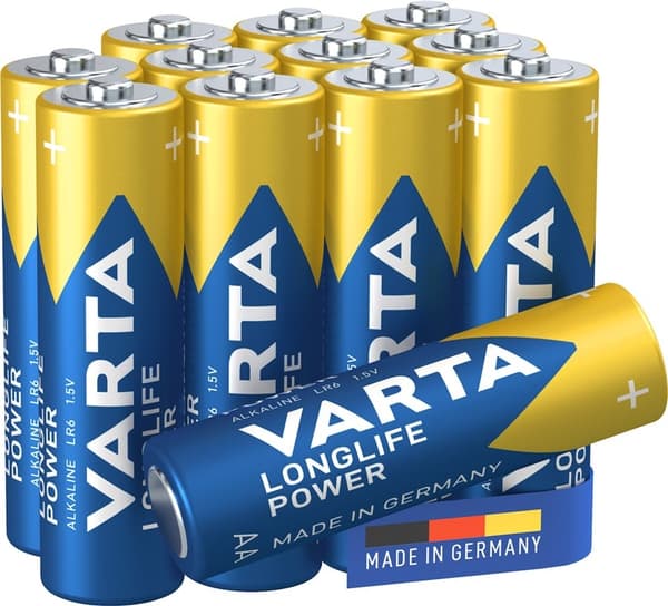 Varta LR6/AA (Mignon) (4906) batteri, 12 st. box alkaliskt manganbatteri, 1,5 V