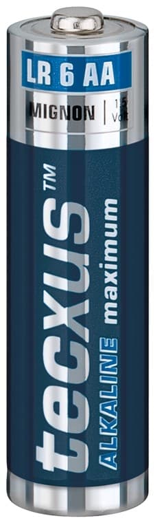 tecxus LR6/AA (Mignon) batteri, 12 stk. æske alkaline mangan batteri, 1,5 V