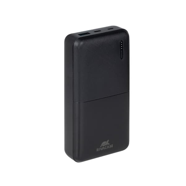 POWER BANK USB 20000MAH/BLACK VA2571 RIVACASE Sort