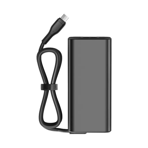 65W USB-C ADAPTER 8 VOLTAGES/FOR USB-C DEVICES UPTO 65W - EU Svart