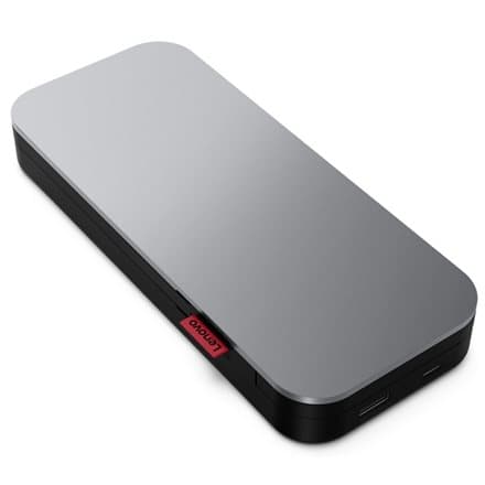 Lenovo Go USB-C Laptop Power Bank, "40ALLG2WWW" (timbru verde 0.98 lei) Svart, Grå