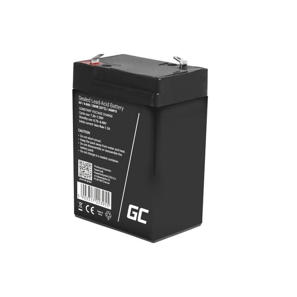 Green Cell AGM15 UPS batteri Forseglet blysyre (VRLA) 6 V 4 Ah