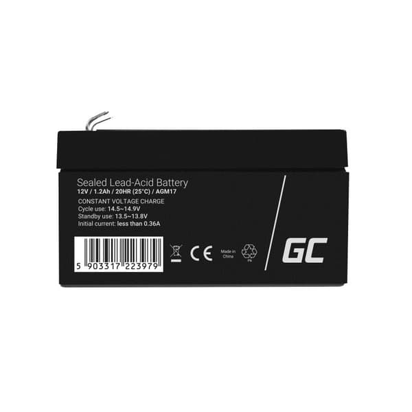 Green Cell AGM17 UPS batteri forseglet blysyre (VRLA) 12 V 1,2 Ah