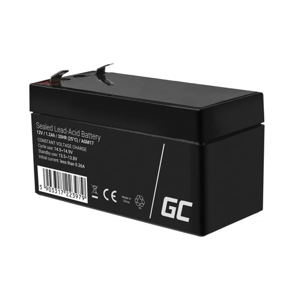 Green Cell AGM17 UPS batteri forseglet blysyre (VRLA) 12 V 1,2 Ah