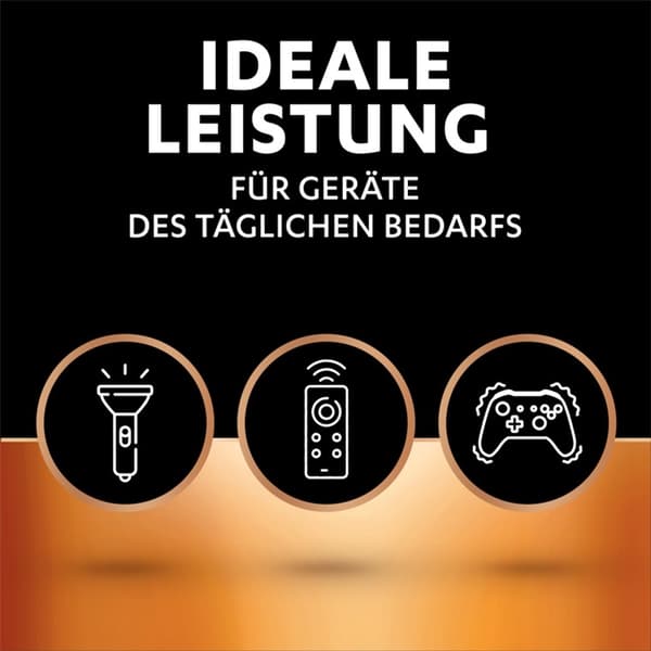 Duracell LR6/AA (Mignon) (MN1500) batteri, 4 st. blister alkaliskt manganbatteri, 1,5 V