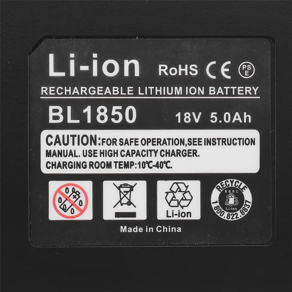 18V 5,0Ah akun vaihto Makiita 18V Toolsille, BL1830 BL1840 BL1850 BL1860 BL1835 194205-3 194309-1 LXT-400 johdoton akku sähkötyökalun akku