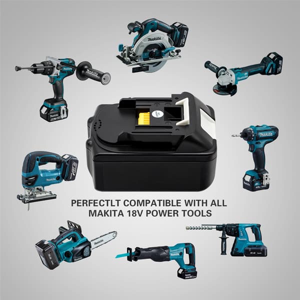 18V 5,0Ah akun vaihto Makiita 18V Toolsille, BL1830 BL1840 BL1850 BL1860 BL1835 194205-3 194309-1 LXT-400 johdoton akku sähkötyökalun akku