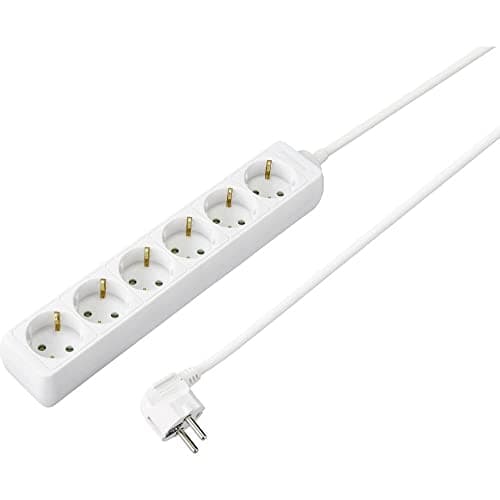 SY-4890998 Strømskinne uden afbryder hvid beskyttelseskontakt 1 stk (SY-4890998)