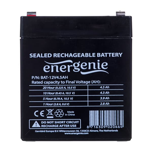 Gembird BAT-12V4.5AH UPS batteri 12 V