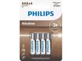 Miniatyrbild 3 av 3: Philips LR03A4B/10, Engångsbatteri, AAA, Alkalisk, 1,5 V, 4 styck, 5 År