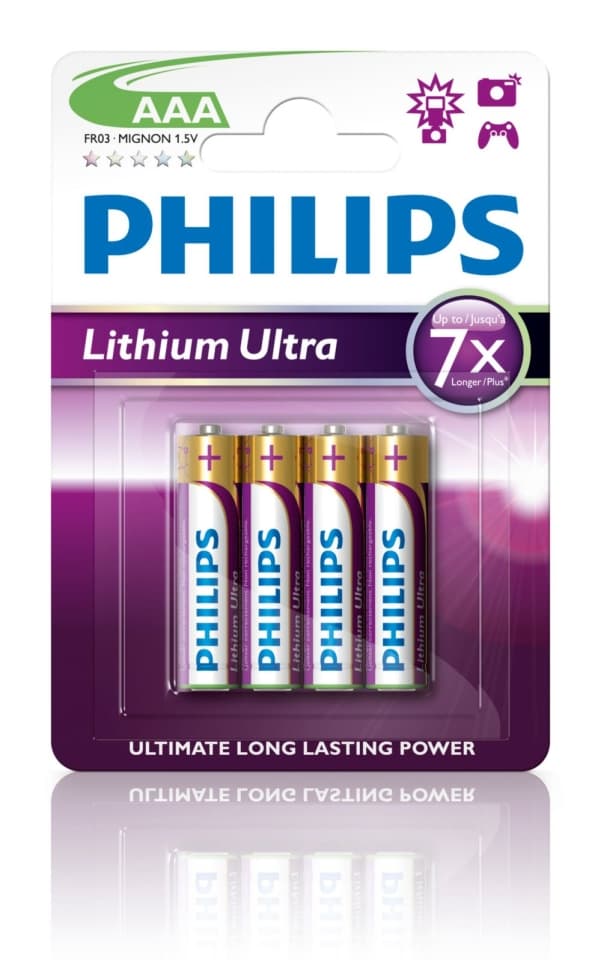 Philips Lithium Ultra FR03LB4A - Batteri 4 x AAA - Li