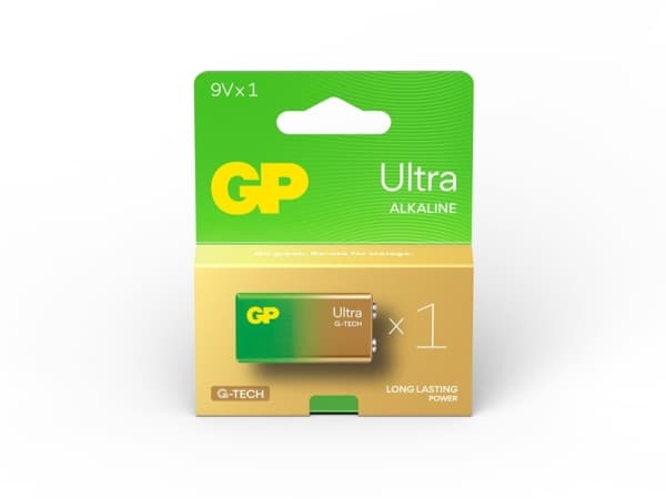 GP Ultra 9 V-blokbatteri Alkali-mangan 9 V 1 stk